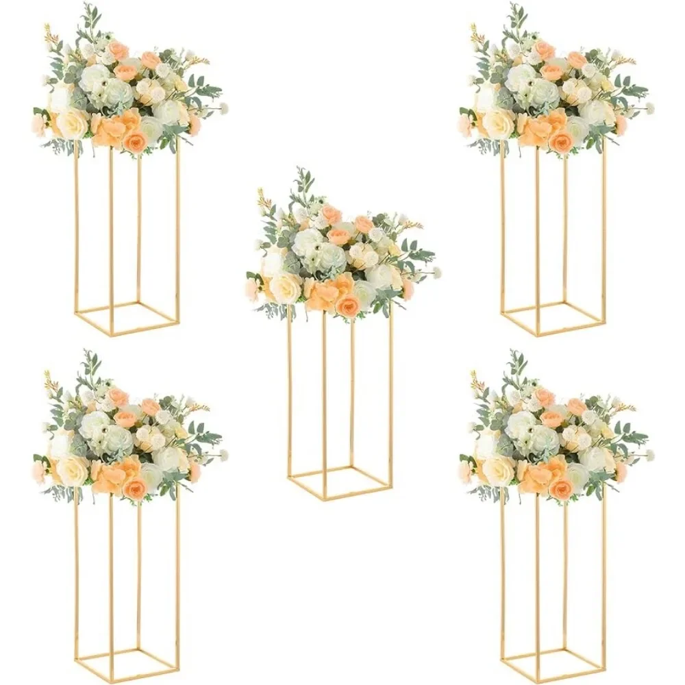 

Wedding Accessories 5pcs Flower Stand Centerpieces for Party Table Decoration 23.6inches Tall Gold Wedding Flower Vase Weddings