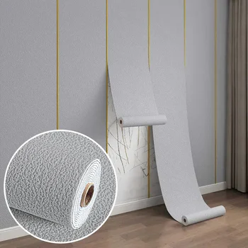 สติกเกอร์ติดผนังกันน้ำมีกาวในตัววอลเปเปอร์ตกแต่งพื้นโมเดิร์นเรียบง่ายโคลนไดอะตอมมอร์ดิกสไตล์นอร์ดิกวอลเปเปอร์ห้องนอน 1