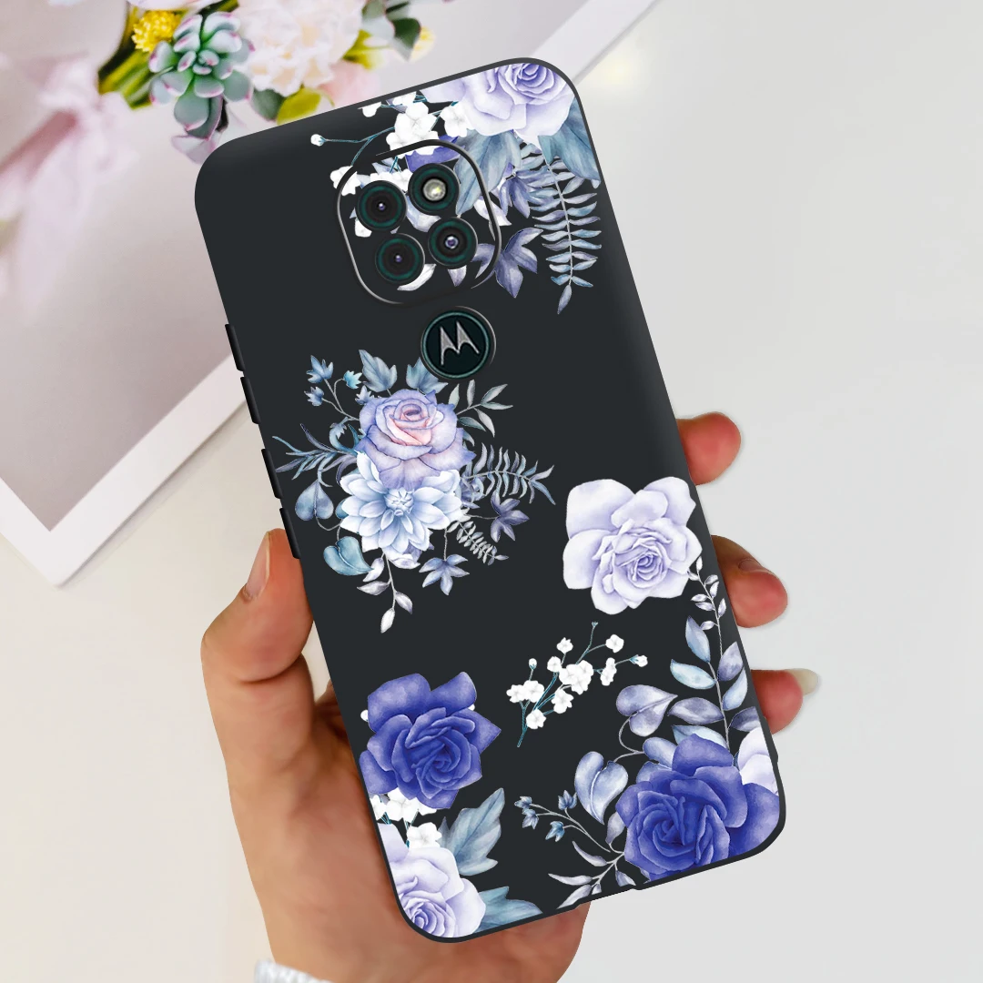 Cute Cat Cartoon Painted Soft Silicone Phone Case Cover - Compatible with Motorola Moto G9