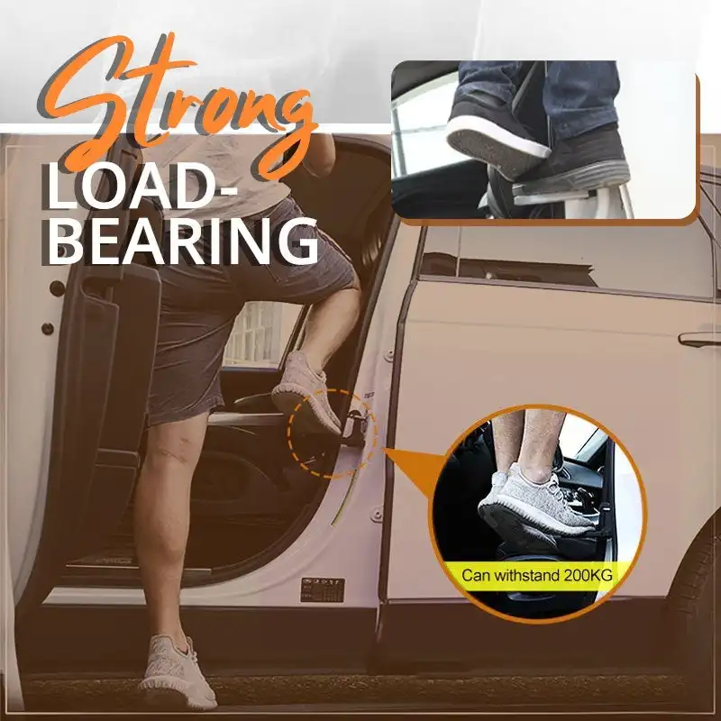 Multifunction Foldable Car Roof Rack Step Car Door Step Universal Latch Hook Auxiliary Foot Pedal Aluminium Alloy Safety Hammer car accessories