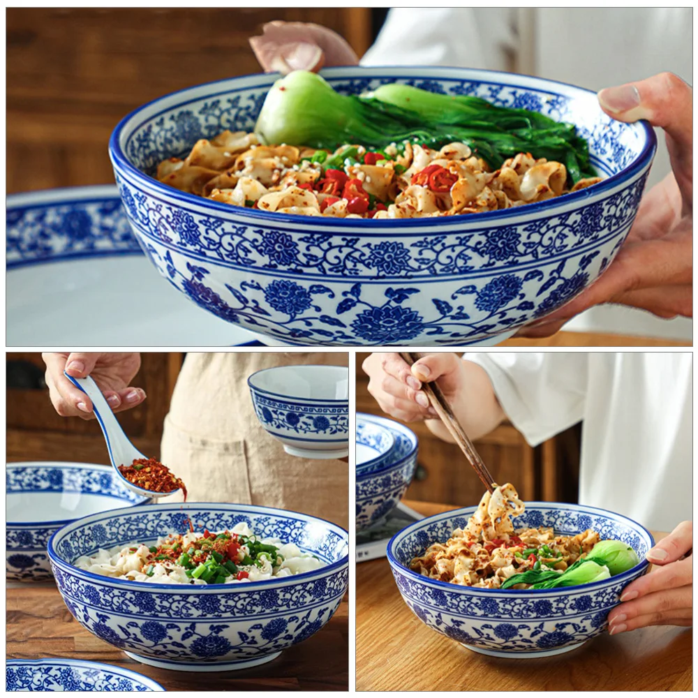 Description Picture 5 of itemChinese Ceramic Bowl Blue And White Noodles Soup Bowl