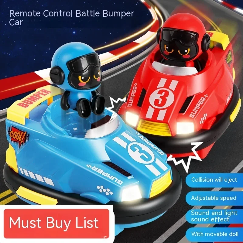 2.4g Rc Remote Control Bumper Car Toy Children'S Pair Versus Running Kart Car Racing Toy Boy Playing Football Toy Christmas Gift 3