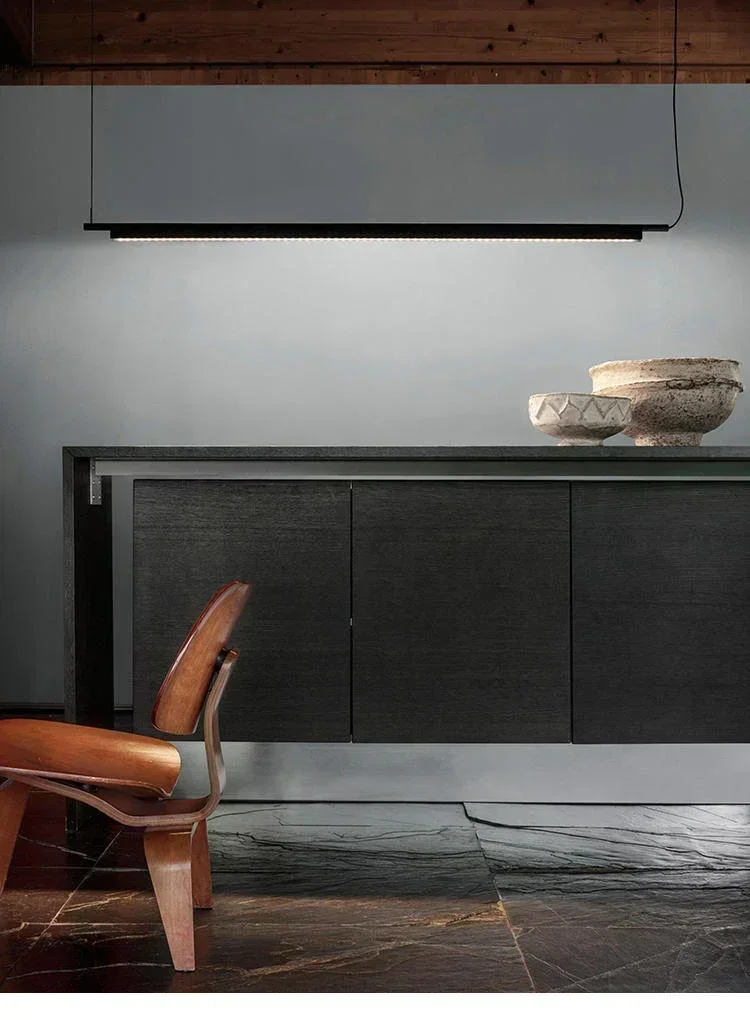 Description Picture 4 of itemCompendium Linear Pendant Lamp Art Led Linear pendant light Dining Table Kitchen Bar Long tube Pendant lamp
