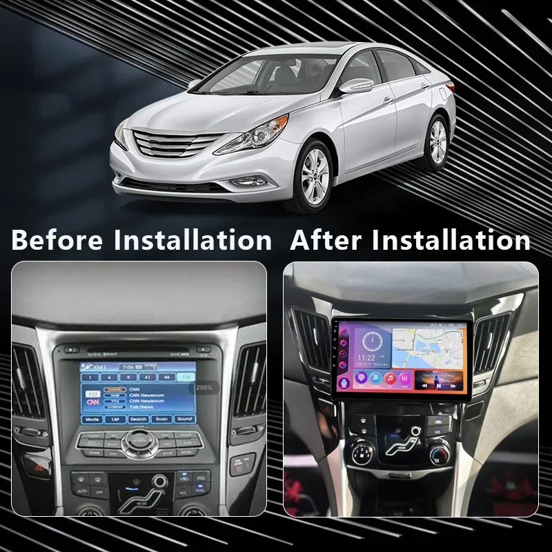 Car Multimedia Player Car Radio QSZN Hyundai Sonata 6 YF 2009-2015 2K QLED Android 13 Car Radio Multimedia Video Player GPS AI Voice 4G CarPlay Head Unit
