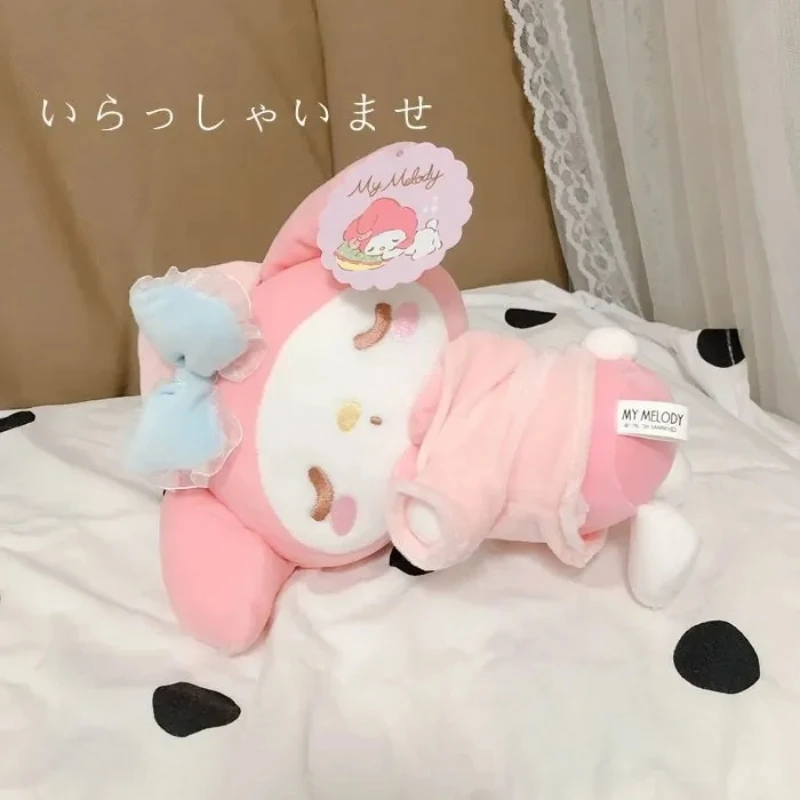 

Кавайная Спящая кукла Sanrio 20 см, мультяшная кукла My Melody Kuromi Cinnamoroll, лежащая Спящая серия, плюшевая кукла, детский подарок