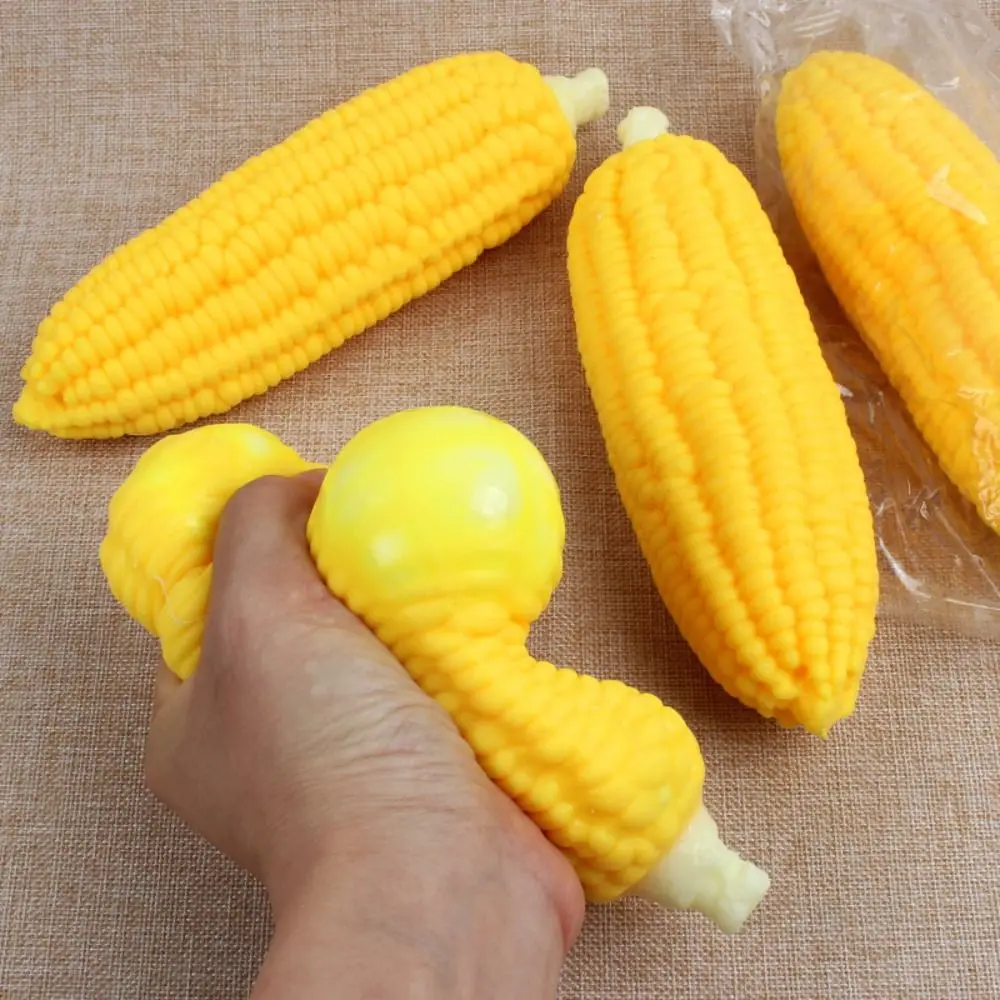 

Fidget Simulation Corn Vent Corn Toy Creative Adorable Squeeze Squeezing Vegetable Toy Party Favors