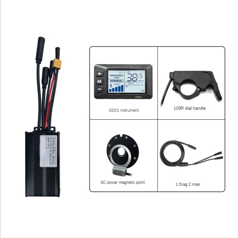 26A Controller Electric Bicycle Controller As Shown For 36V/48V 500W/750W Motor GD01 With Universal Small Kit