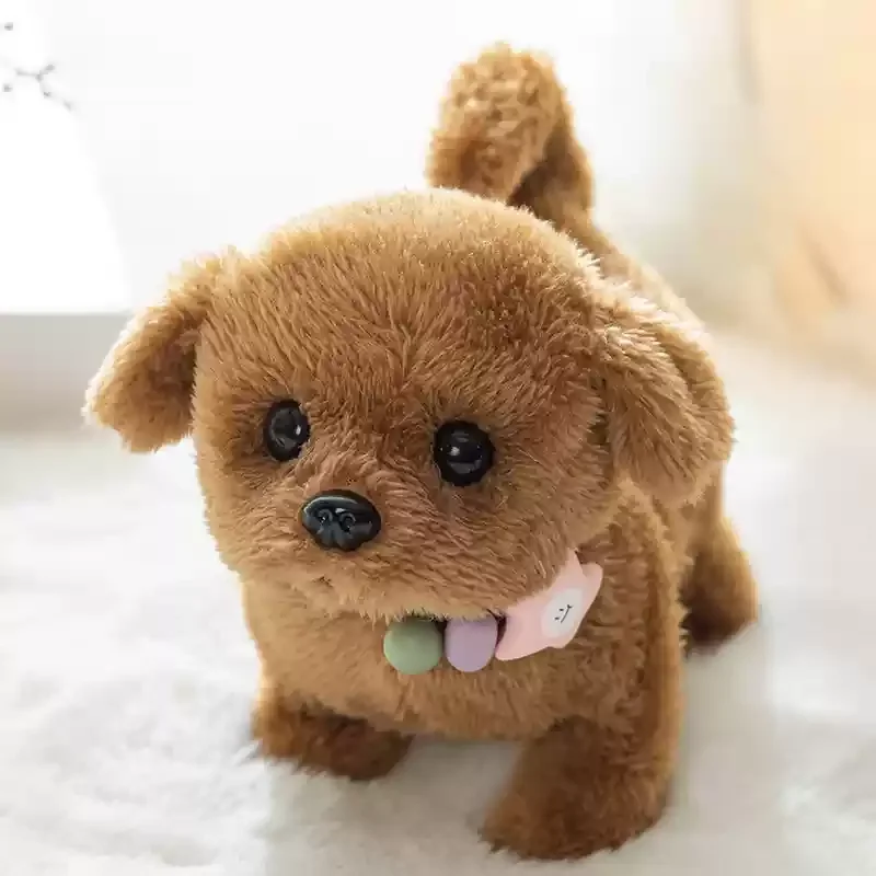 Children Electronic Toys Walking Will Call Electric Plush Simulation Puppy Teddy White Rabbit Bear Baby Girl Boy Birthday Gift 2
