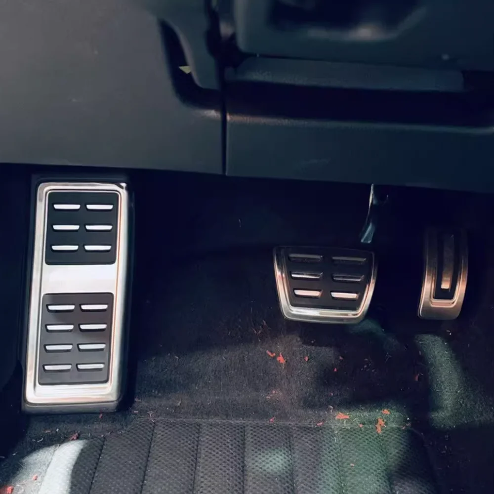 Car Stainless Steel Pedals for Volkswagen VW Touran 5T MK2 ~ Anti-Slip Gas Brake Rest Pedal Footrest Cover Accessories