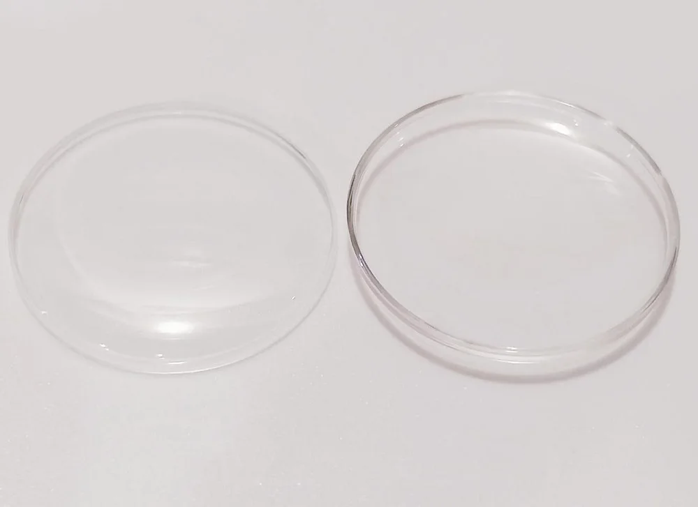 Plastic Lid Shaped Watch Glass Front Face Cover 25mm34.5mm Diameter