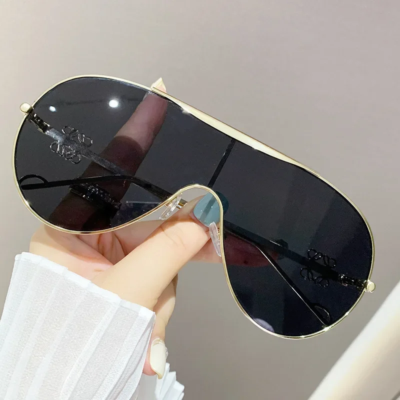 Metal one-piece sunglasses one-piece large-frame sports goggles cycling windproof sunglasses men's and women's advanced sense cycling sunglasses cycling glasses sun glasses sport sunglasses sports glasses sports goggles bicycle glasses motorcycle goggles