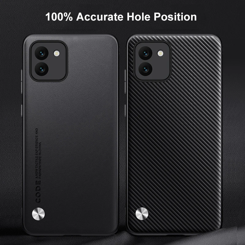 Luxury PU Leather Shockproof Protective Phone Case with Matte Silicone Finish