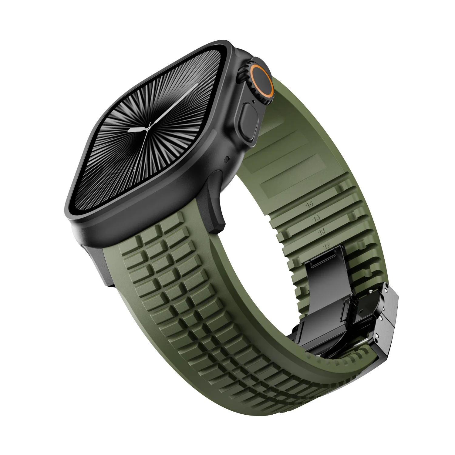 Elegant Rubber Sports Strap - Luxury Bracelet