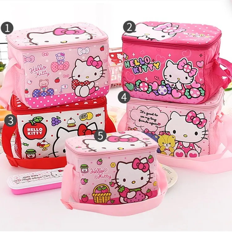 Sanrio Lunch Box Hello Kitty Cinnamoroll Kuromi Bento Bag Crossbody Insulated Bag Thickened Protable Ice Student Breakfast Case потолочная люстра bento 630 мм e27 360вт