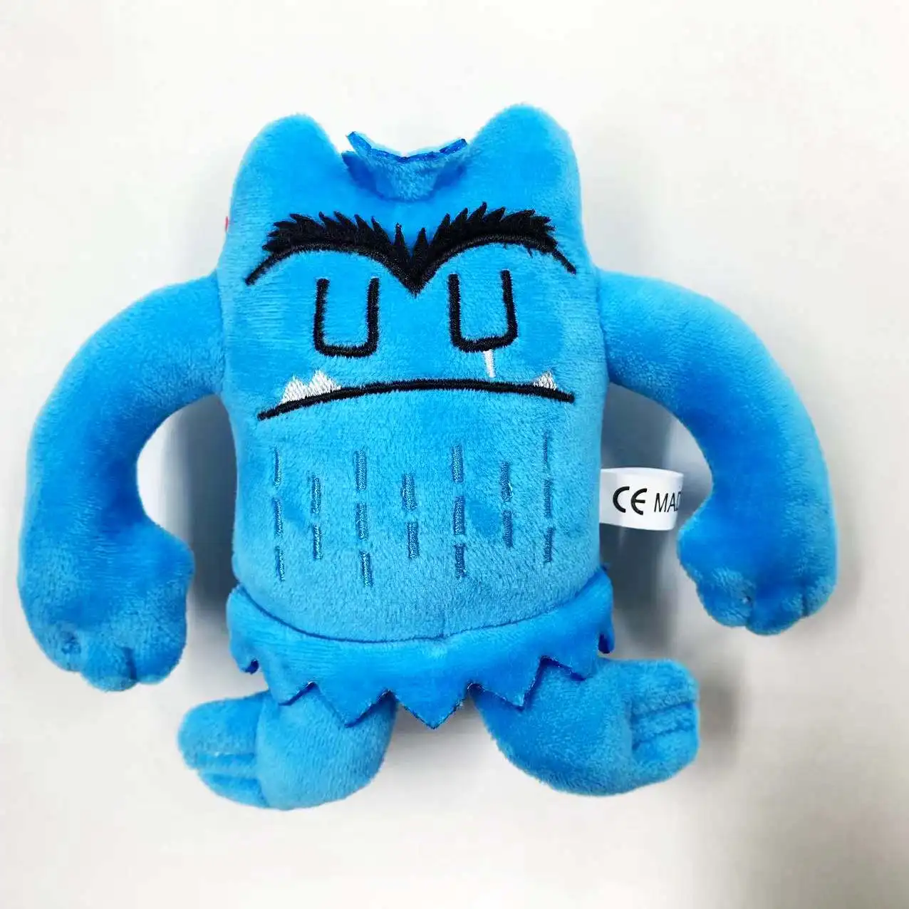 Wholesale 24pcs/lot 10cm Cute Color Monster Plush Toys Keyring Stuffed Dolls Pendants Key Chain for Children Gifts 3