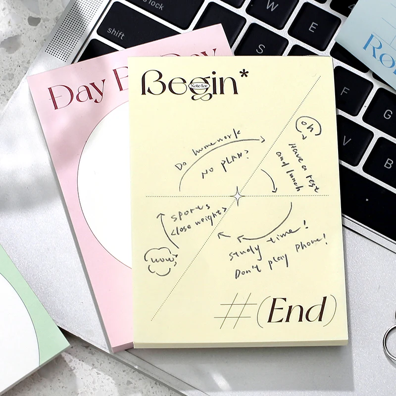 

Dimi 80 Sheets Creative Daily Record Memo Pad Check List Begin Schedule Planner Office School Supplies Deco Diary Stationery