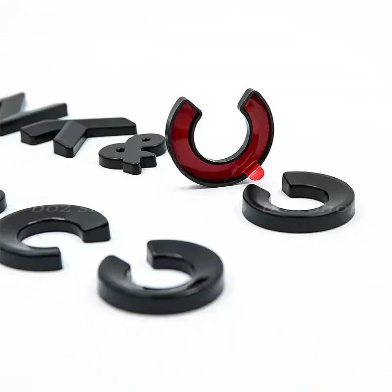 Lynk & Co 01 02 03 05 후면 로고 검정색 영어 문자 로고 자동차 로고 수정 검정색 전사 장식 자동차 액세서리