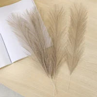 10PCS Artificial Pampas Grass Pompass Branches Fake Fluffy Stems Plants Vase Filler for Home Table Boho Decor Flower Arrangement 3