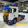 RTR 770S 1/14 RC Tractor Trcuk 6x6 Metal Chassis Remote Control 2-speed Gearbox Car Vehicle Light Sound Set RC Toys THZH2043 1
