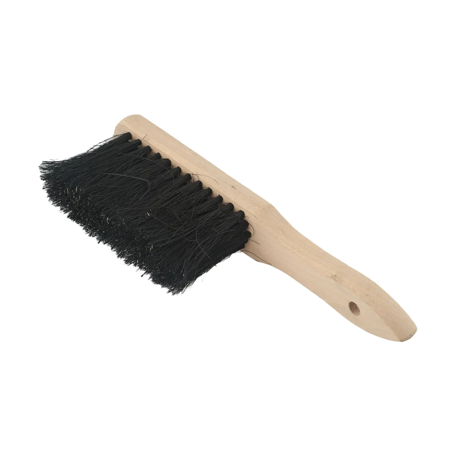 28cm Fireplace Brush Wooden Handle Coconut Palm Bristles Fireplace Cleaning Brush Maintenance Tools