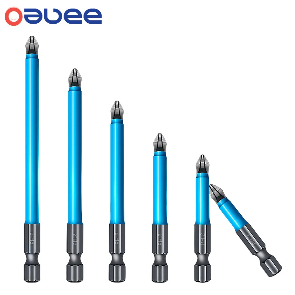 PH2 Cross Drill Bit Head Screwdriver Bits Hand Tools Anti Slip Electric