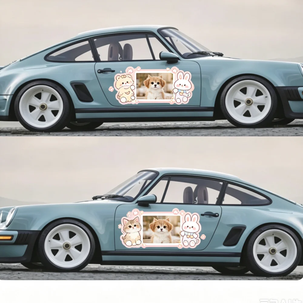 Personalized Custom Photo Car Stickers - Customizable Shapes & Sizes