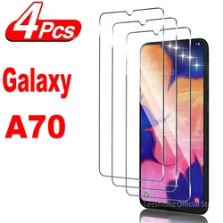 Premium 9H Tempered Glass HD Screen Protector - Pack of 2/4 for 2 Pieces (For Galaxy A70S)