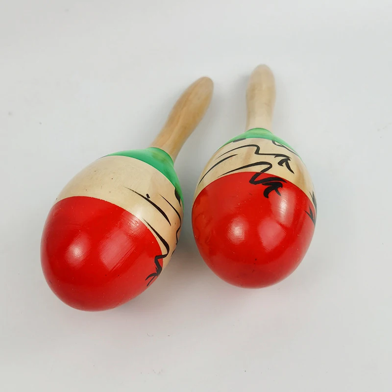 Wooden Sand Hammer Coconut Tree Hand Shake Sand Ball Folk Song Accompaniment Ball Hammer Small Percussion Instrument