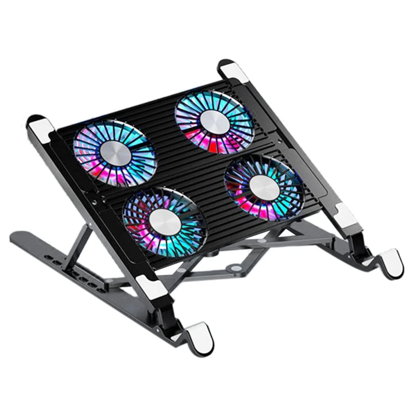 

Подставка для ноутбука с 4 бесшумными вентиляторами RGB