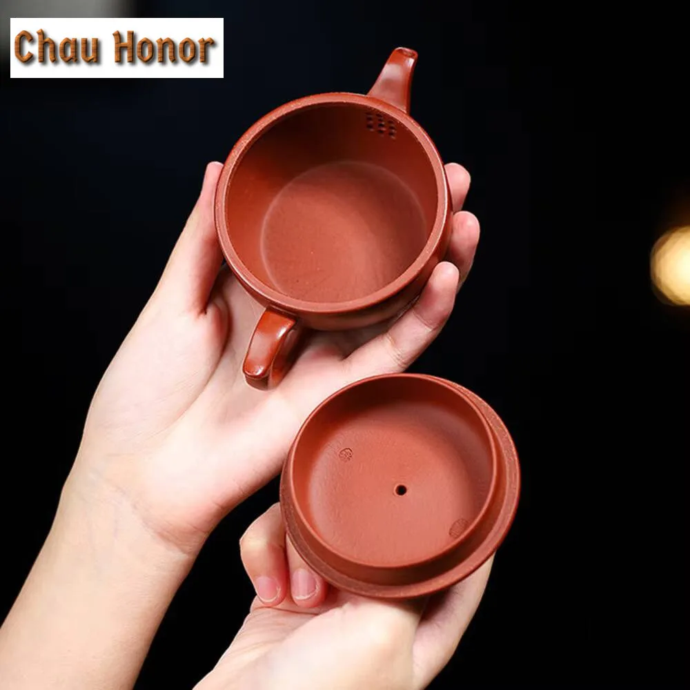 90ml Boutique Yixing Purple Clay Teapot Handmade Beast Lion Hanwa Pot Chinese Zisha Tea Sets Accessories Household Drinkware