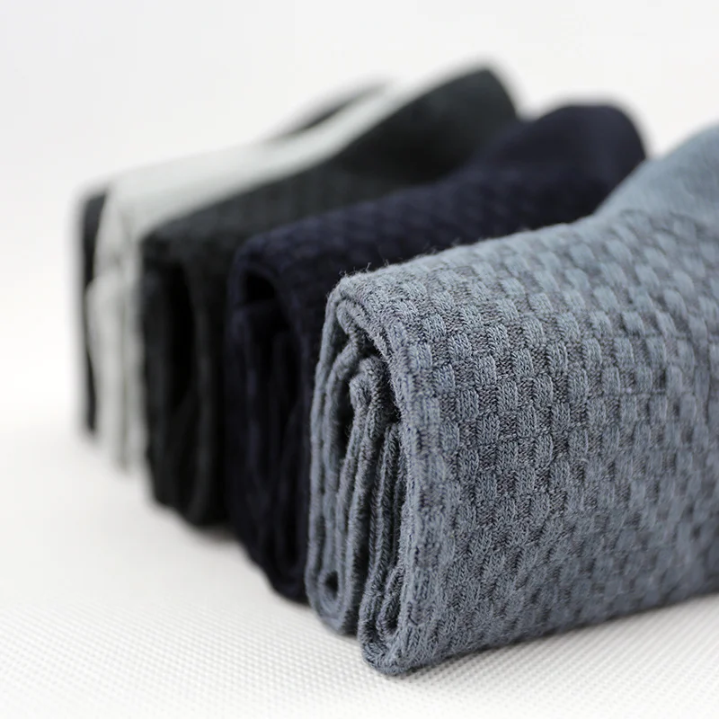 Men Socks Bamboo Fiber Breathable Deodorant Sport Socks High Tube Solid Color Elastic Business Men Short mens socks
