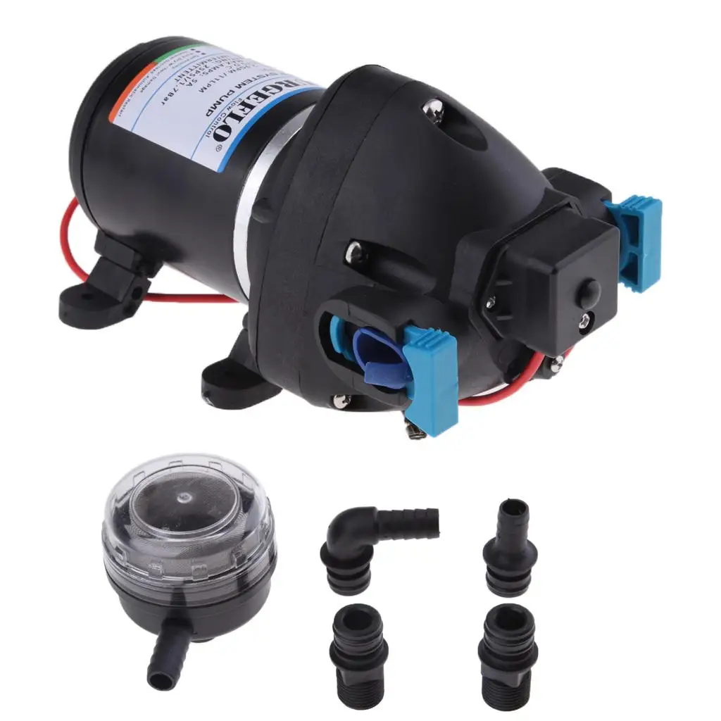 

Pressure Diaphragm Water Pump 12V 25 PSI 11 LPM General Industry/Vehicle