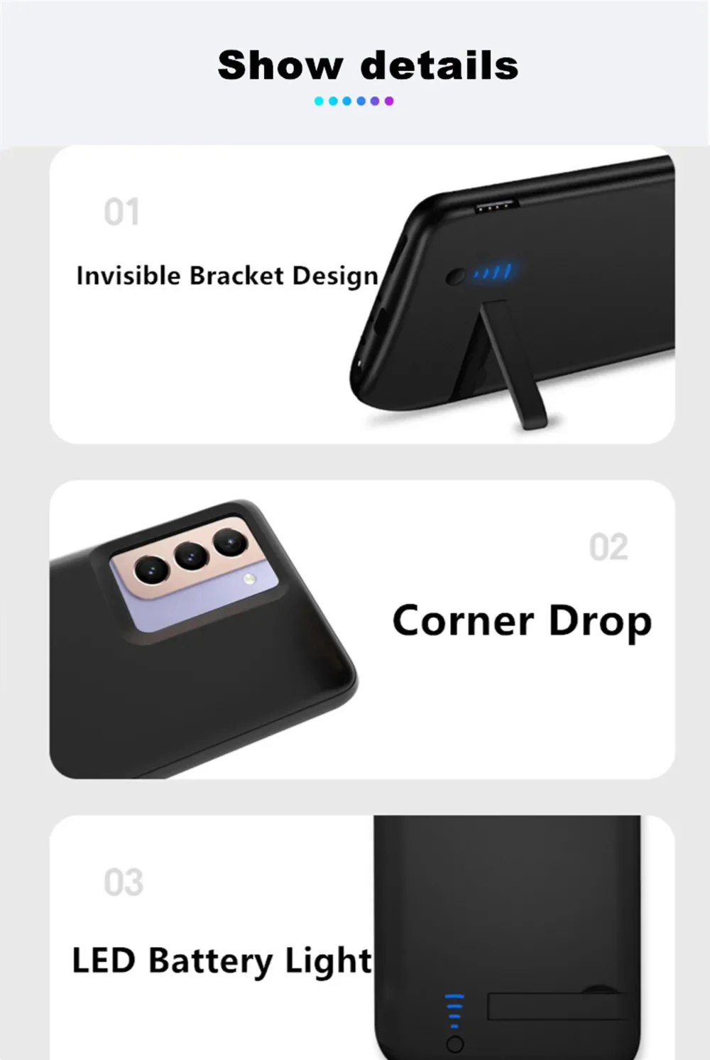 Battery case For Samsung Galaxy S10 S10e Silicone Shockproof Battery charger case Slim power bank case Cover ForSamsung S10 Plus