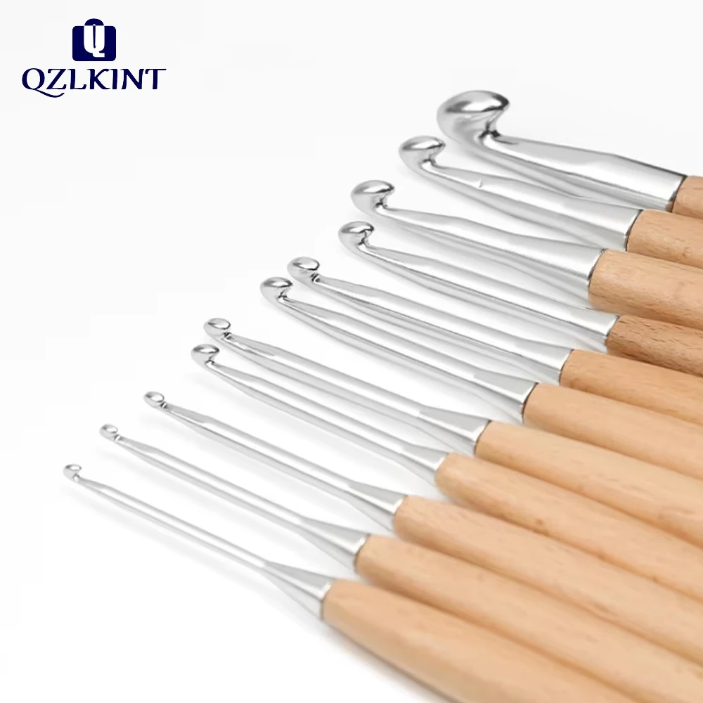 Wood Handle Crochet Hooks Set 1