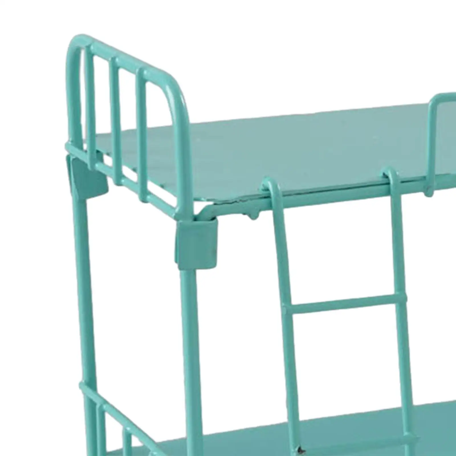 1:12 Doll House Bunk Bed with Ladder Miniature Craft Exquisite Workmanship