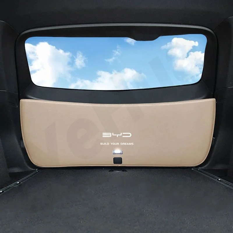 Car Luggage Door Protection PU Leather Mat Trunk Mat Interior Decoration Pad BYD ATTO 3 YUAN PLUS