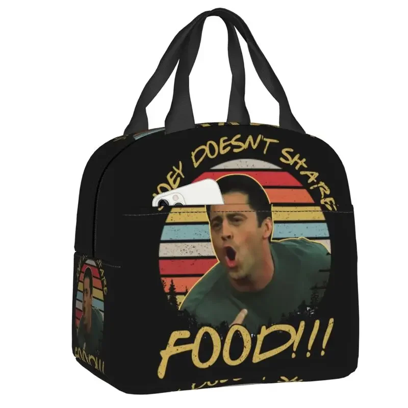 

Funny Joey Friends Insulated Lunch Tote Bag for Women Warm Cooler Thermal Lunch Bag Kids School Food Picnic Container Tote