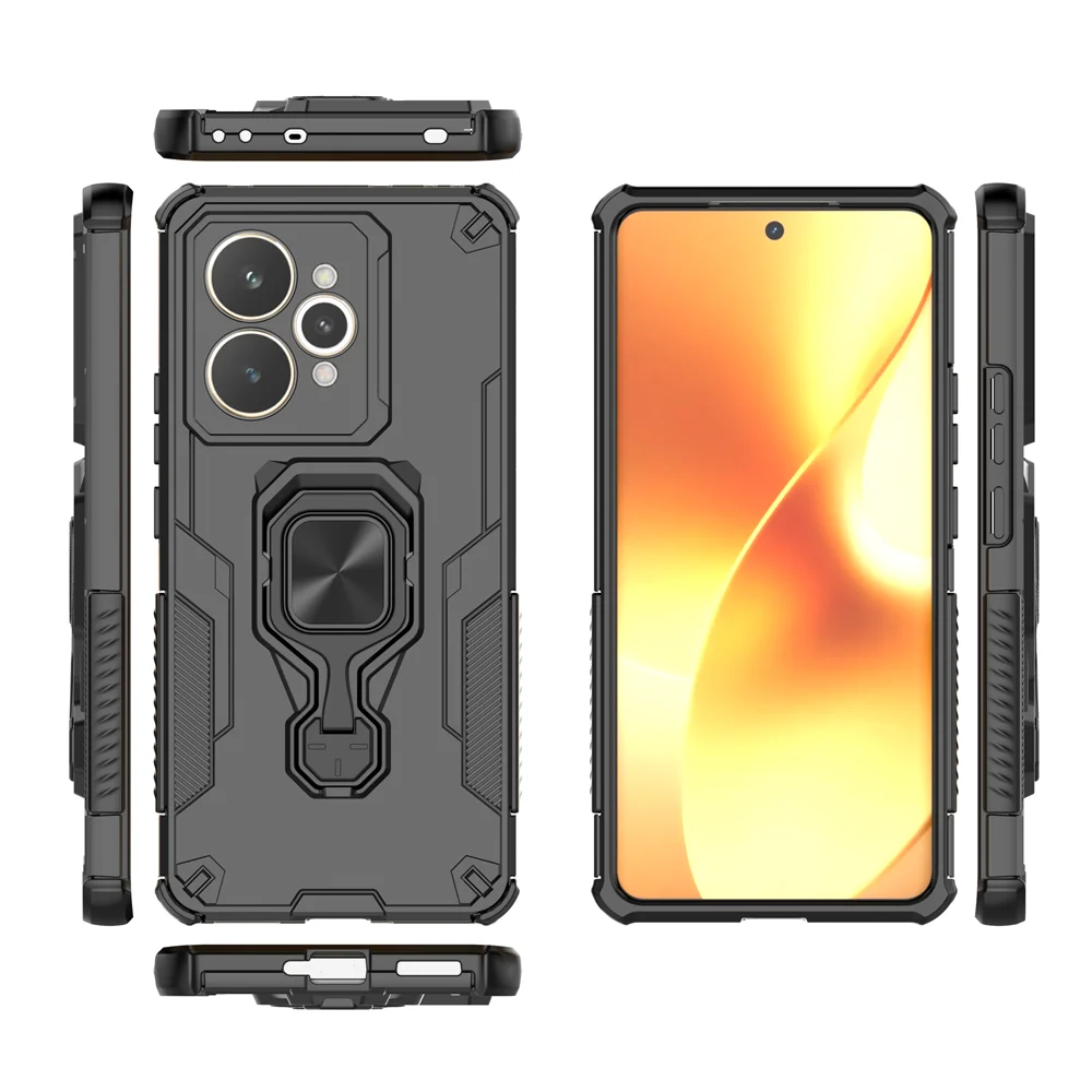 Enhanced Shockproof Armor Case with Ring Back Cover - Protective Phone Coque