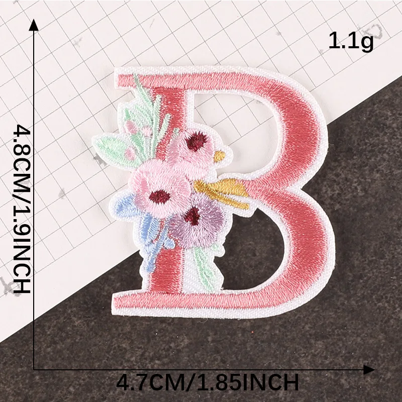 Monogram Pink Bloom W Embroidery Design