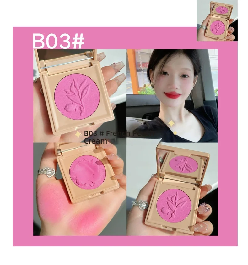 Description Picture 4 of itemCandyBella Cream Blush - Mousse Texture, Waterproof, Sweatproof, Long-Lasting, Shimmer & Matte Finish (Bouncy Cheek Color)