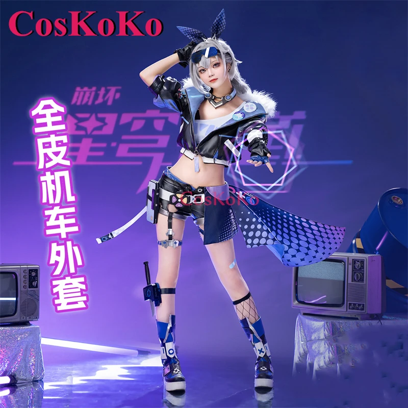 

CosKoKo Silver Wolf Cosplay Game Honkai: Star Rail Costume Elegant Gorgeous Battle Uniforms Halloween Party Role Play Clothing