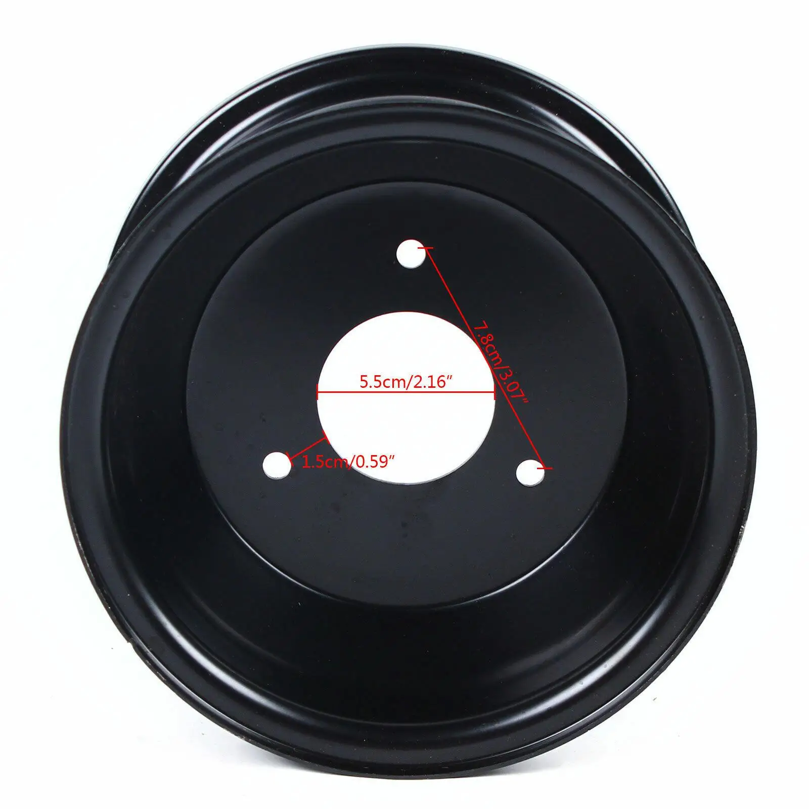ATV Steel Wheel Rim For 3 Lug 78mm Quad Go Kart 125cc Taotao Coolster 7in