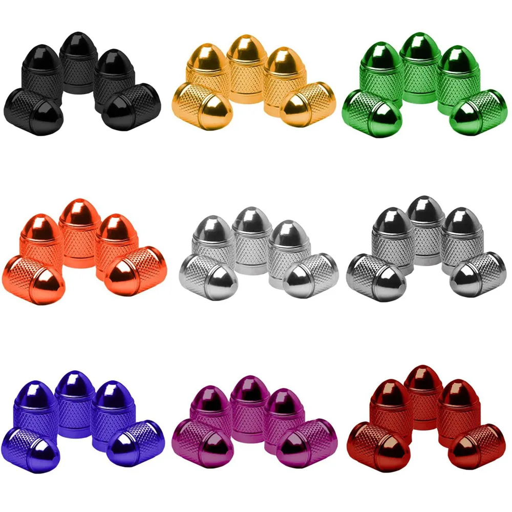 

1Set Car Tire Valve Stem Caps Metal Polished Tire Valve Caps with O Ring Rubber Seal for Cars SUV Trucks Motorcycles Bicycles