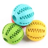 Dog Toy Ball Nontoxic Bite Resistant Toy Ball for Pet Dogs Puppy Cat Dog Pet Food Treat Feeder Chew Tooth Cleaning Ball 6