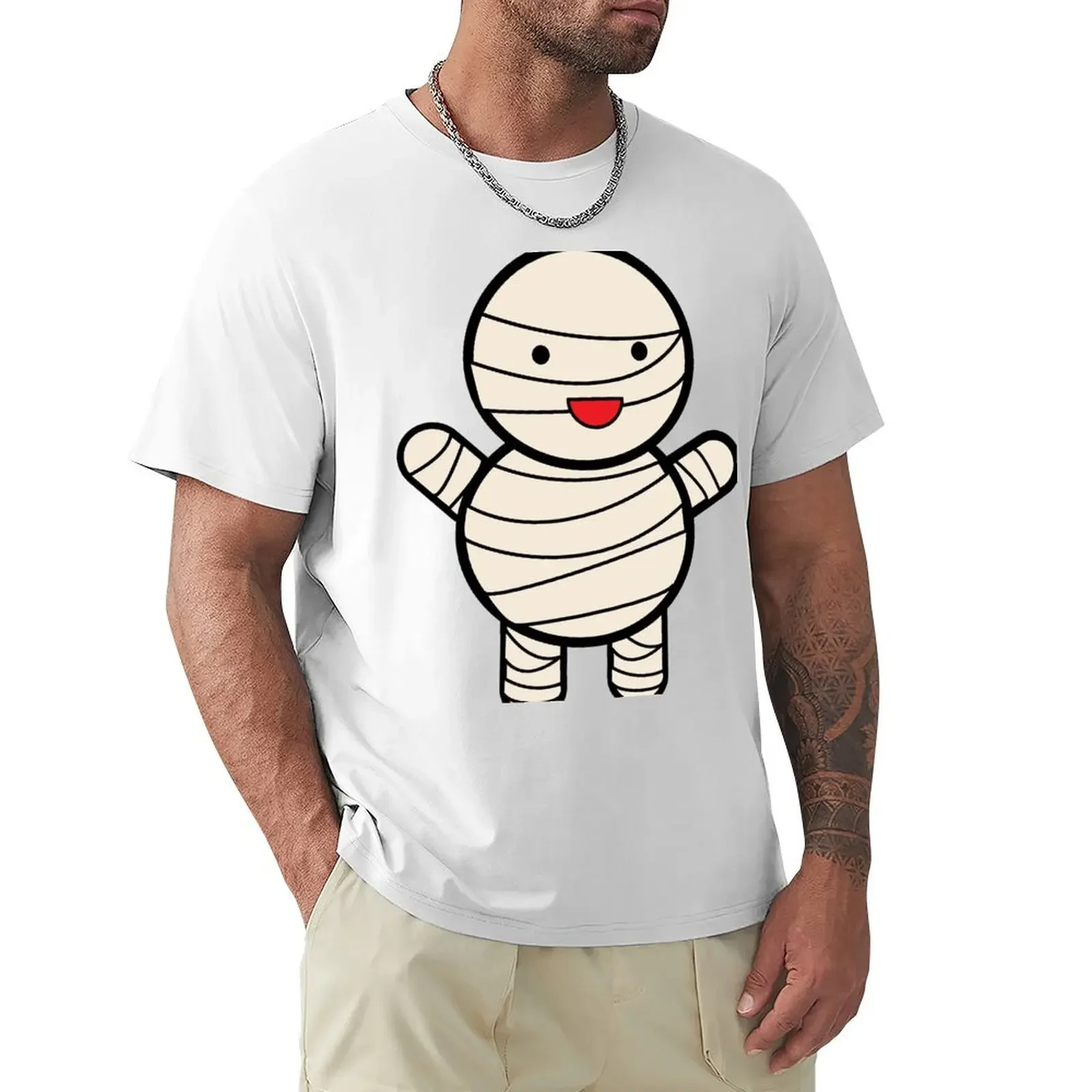 

Mummy Kawaii Halloween T-shirt blanks korean fashion tees plain t shirts men