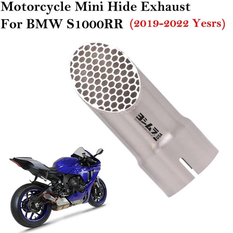60.5mm For BMW S1000RR S1000 RR 2019 2020 2021 Without DB Killer Motorcycle Exhaust Escape System GP Laser Pipe Muffler |