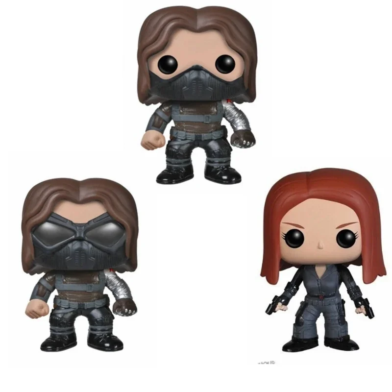 FUNKO POP Капитан Америка Зимний Солдат #43 #44 Черная Вдова #42 виниловые экшн-фигурки куклы игрушки для детей