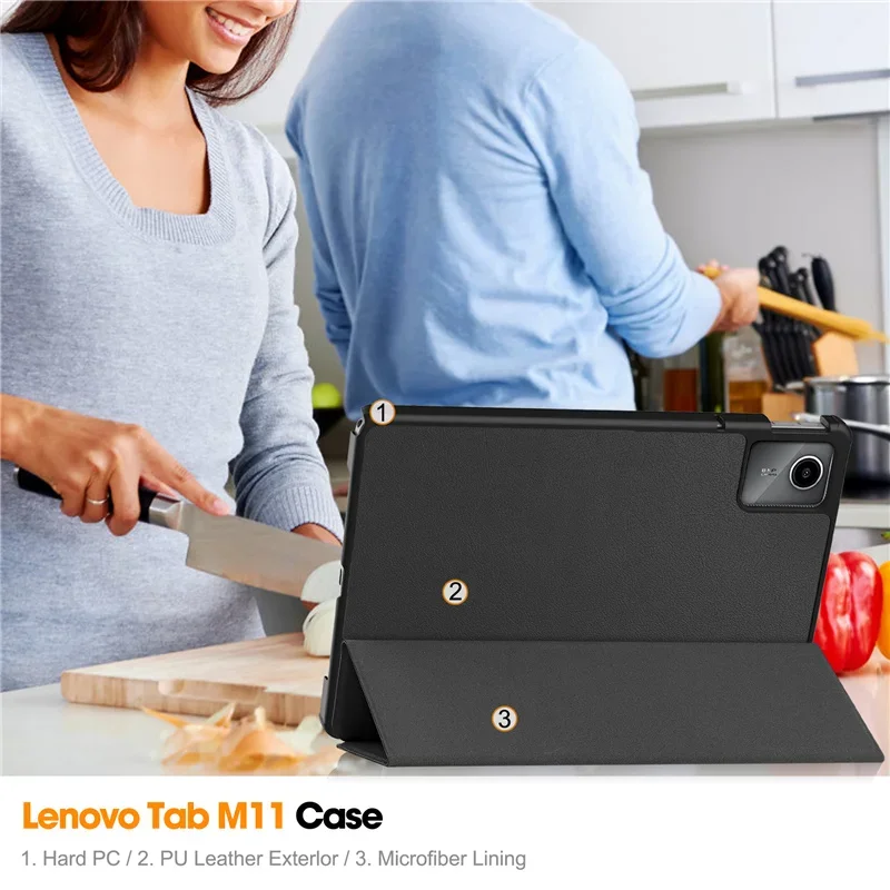 Suporte Tri-Folding Smart Tablet Cover para Lenovo