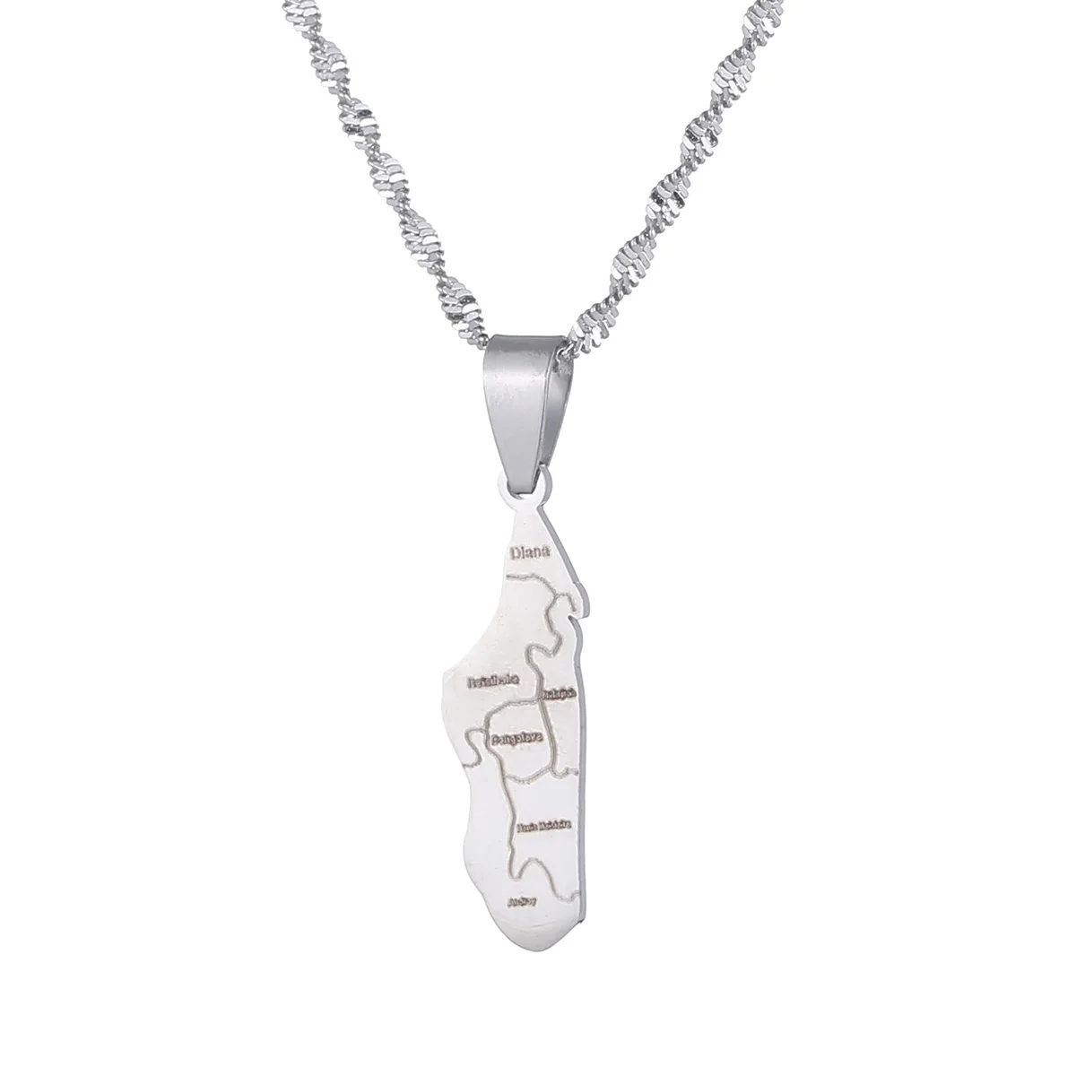 Madagascar Map With Cities Name Pendant Necklaces Women Jewelry Africa Malagasy Map 5
