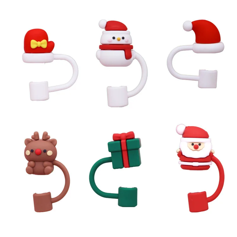 10mm Christmas Straw Covers for Stanley Cup 30&40 Oz Tumbler straw covers